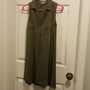 Casual Army Green dress